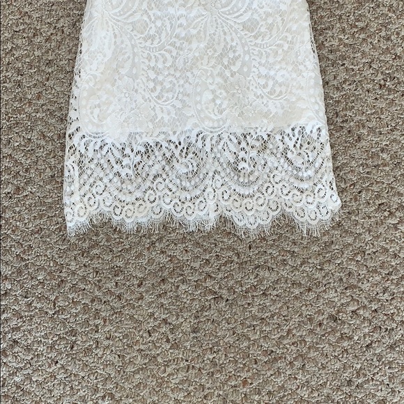 White Lace Dress, M - Picture 3 of 9